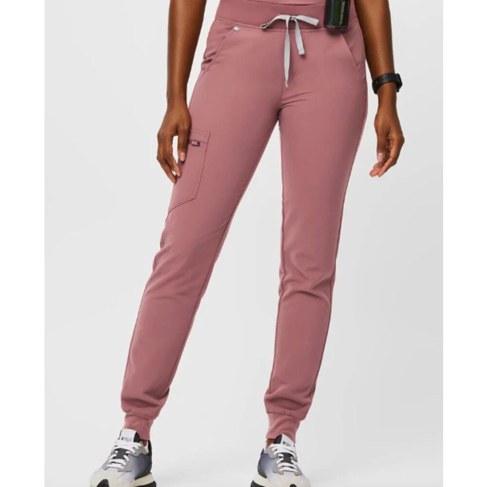 FIGS Zamora Jogger Legging Pink/Mauve Size S